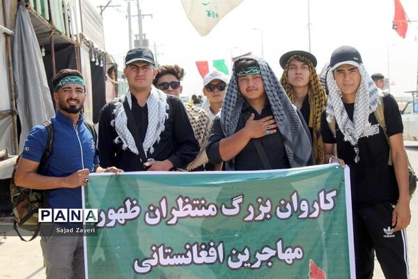 بازدید مدیر سازمان دانش‌آموزی خوزستان از موکب اربعینی آموزش و پرورش استان در پایانه مرزی شلمچه