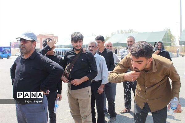 بازدید مدیر سازمان دانش‌آموزی خوزستان از موکب اربعینی آموزش و پرورش استان در پایانه مرزی شلمچه