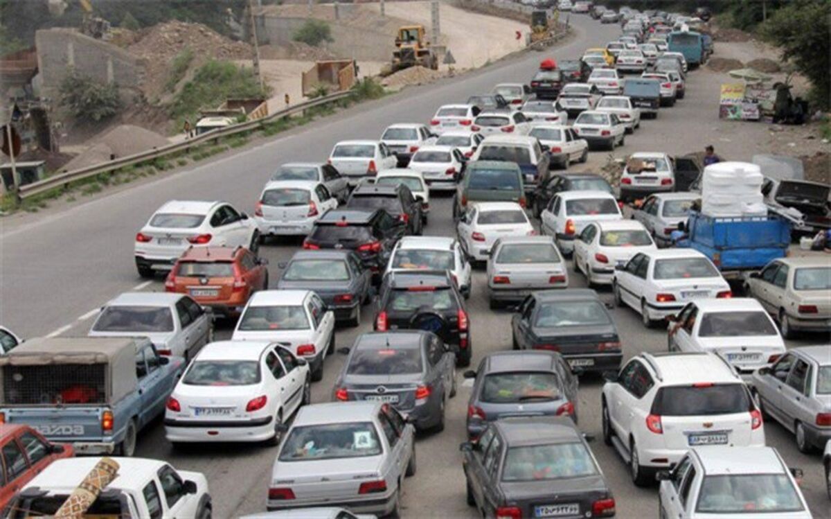 ترافیک سنگین در محور چالوس و ترافیک نیمه سنگین در محور هراز 