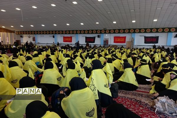 مراسم بدرقه کاروان دانش‌آموزی پیاده‌روی اربعین حسینی