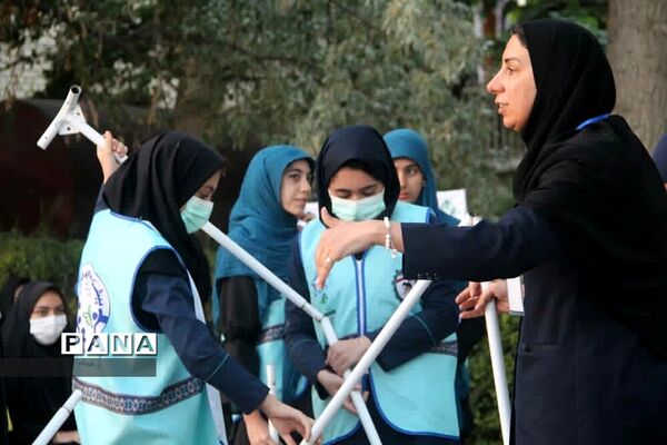 دوره آموزش چادرزنی و اسکان در طبیعت، در اردوی قطبی دختران