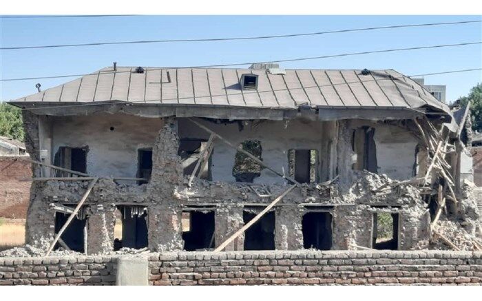 ‌تخریب نمای آجری عمارت پشت شهرداری مراغه