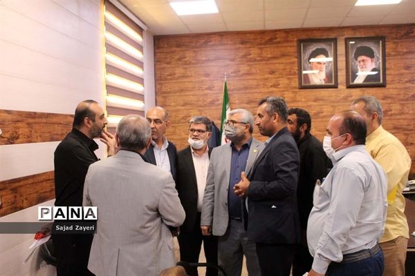 برگزاری جلسه مشترک مدیر آموزش و پرورش ناحیه 2 اهواز و بخشدار غیرانیه در آستانه سال تحصیلی جدید