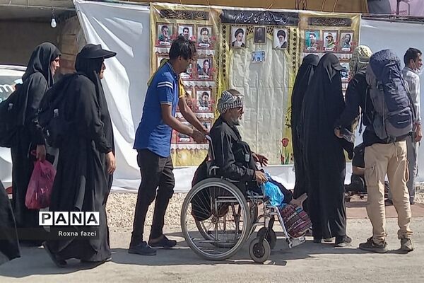 خدمت‌رسانی مواکب خدام اربعین حسینی در مرز شلمچه
