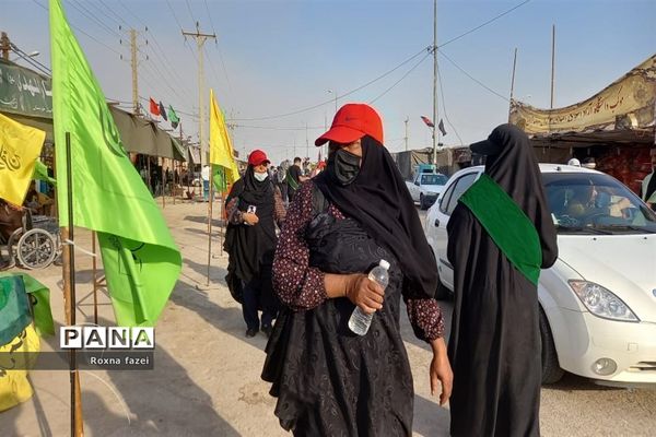 خدمت‌رسانی مواکب خدام اربعین حسینی در مرز شلمچه