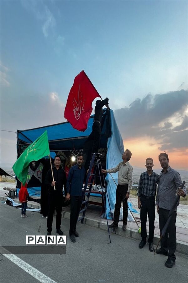 برپایی موکب سازمان دانش‌آموزی در شهرکرد