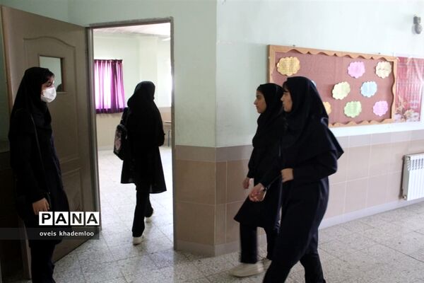 مانور بازگشایی مدارس در دبیرستان توحید