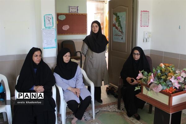 مانور بازگشایی مدارس در دبیرستان توحید