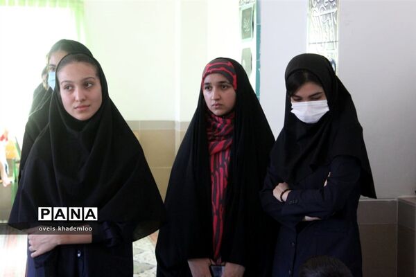 مانور بازگشایی مدارس در دبیرستان توحید