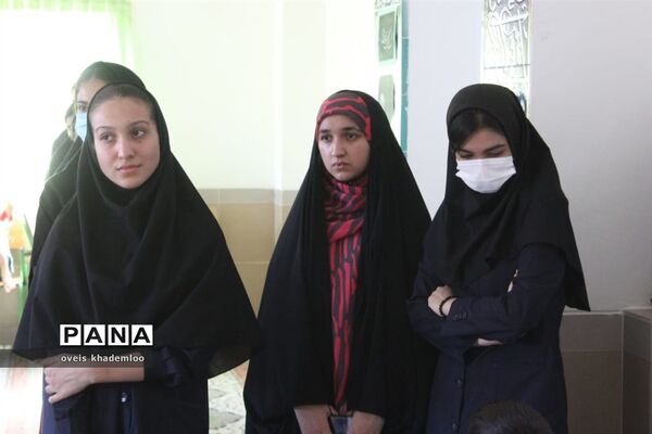 مانور بازگشایی مدارس در دبیرستان توحید