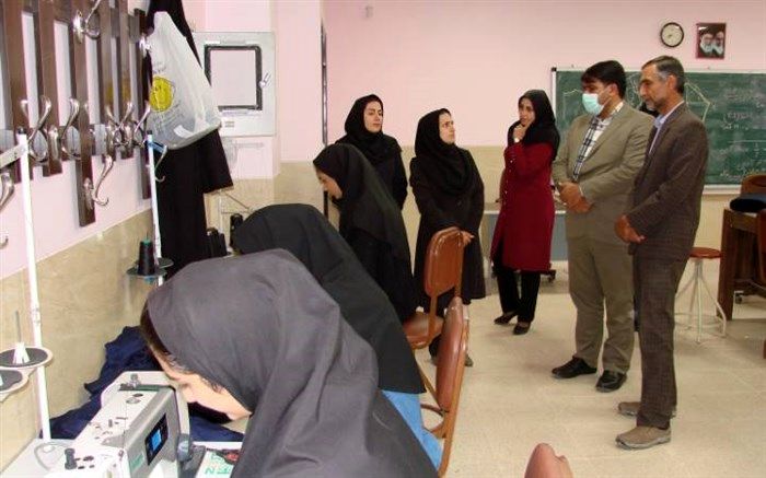 تولید و اشتغال در هنرستان آفرینش مبارکه