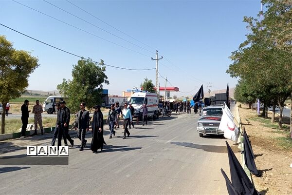 پیاده‌روی جاماندگان اربعین در شهرستان فریدن- استان اصفهان
