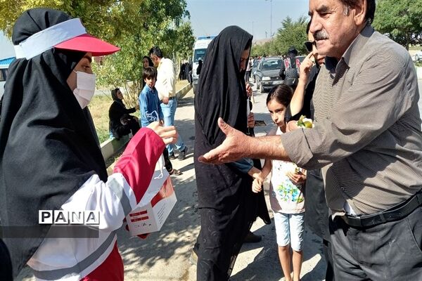 پیاده‌روی جاماندگان اربعین در شهرستان فریدن- استان اصفهان
