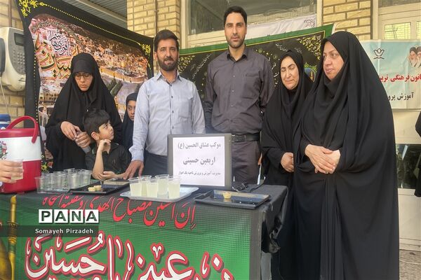 راه‌اندازی موکب اربعین عشاق الحسین (ع) در اداره آموزش و پرورش ناحیه یک اهواز