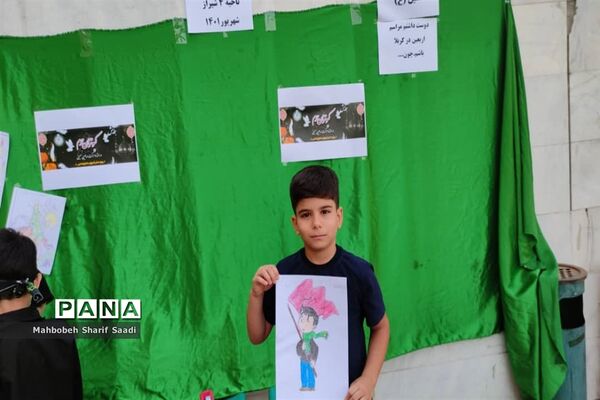 برگزاری همایش کبوتران حرم در اداره ناحیه ۴ شیراز