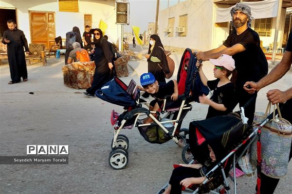 در مسیر بهشت، حضور کودکان و نوجوانان در راهپیمایی اربعین حسینی