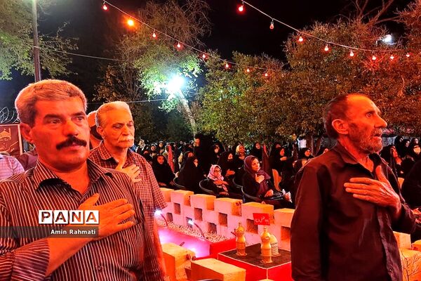 برگزاری موکب جاماندگان اربعین سید و سالار شهیدان در بوستان طاووسیه سعدی شیراز