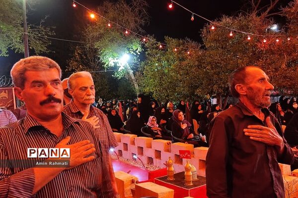 برگزاری موکب جاماندگان اربعین سید و سالار شهیدان در بوستان طاووسیه سعدی شیراز