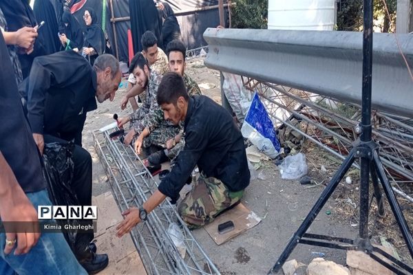 راهپیمایی جاماندگان اربعین حسینی از مسجد جامع شهرستان قرچک به سمت حرم حضرت عبدالعظیم حسنی