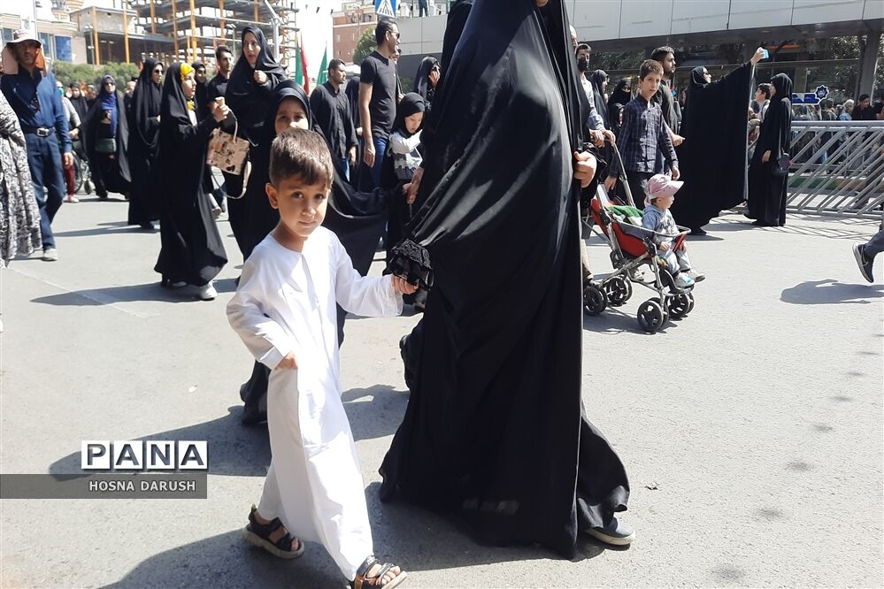 مراسم اربعین حسینی در جوار حرم مطهر رضوی