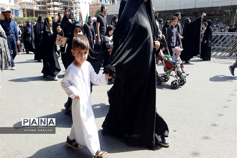مراسم اربعین حسینی در جوار حرم مطهر رضوی