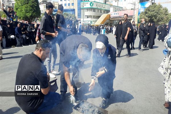 مراسم اربعین حسینی در جوار حرم مطهر رضوی