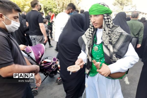 پیاده‌روی اربعین حسینی در جوار حرم مطهر رضوی