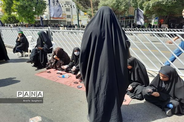 پیاده‌روی اربعین حسینی در جوار حرم مطهر رضوی