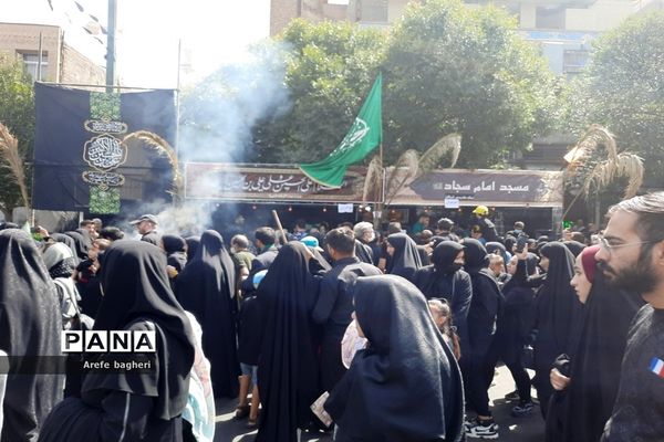 پیاده‌روی اربعین حسینی در جوار حرم مطهر رضوی