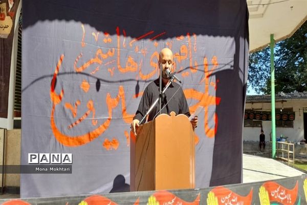 مراسم راهپیمایی جاماندگان اربعین در روستای دارابکلا میاندورود