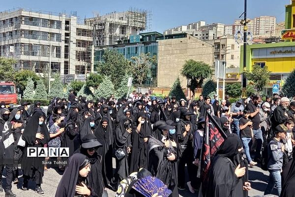 مراسم با شکوه پیاده‌روی جاماندگان اربعین حسینی در شهرستان پردیس