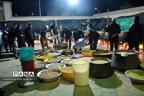 سنت پخت آش غلور در شب اربعین