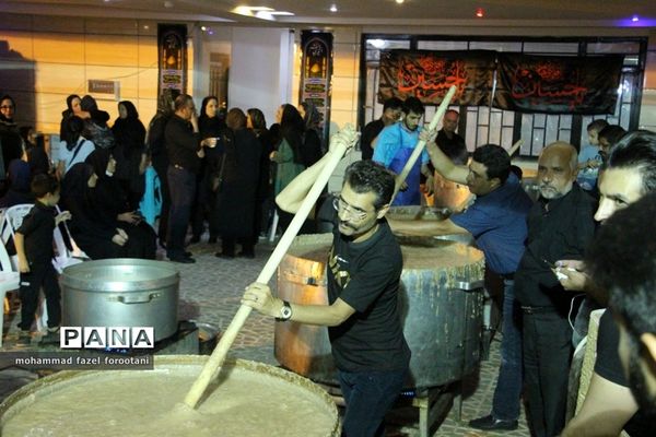 سنت پخت آش غلور در شب اربعین
