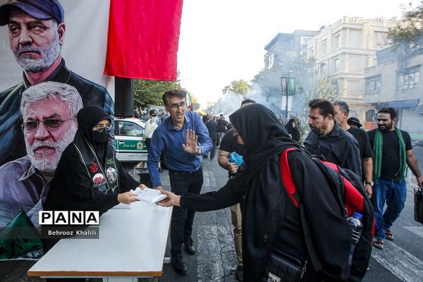 موکب فرزندان حاج قاسم در راهپیمایی اربعین حسینی-تهران
