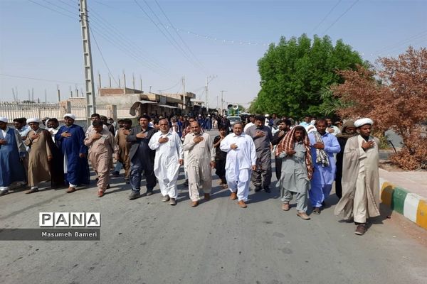 پیاده‌روی جاماندگان اربعین حسینی در دلگان