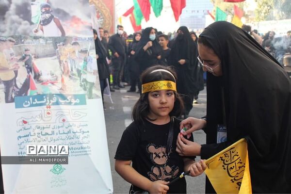موکب فرزندان حاج قاسم، به همت سازمان دانش‌آموزی شهرستان‌های  تهران