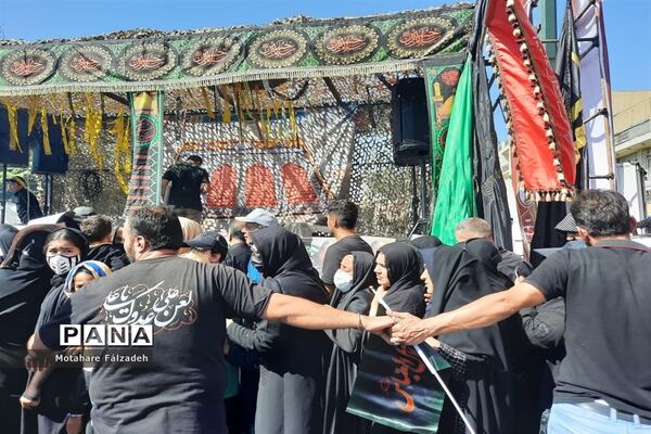 جاماندگان اربعین درحال حرکت به سمت حرم حضرت عبدالعظیم حسنی (ع)