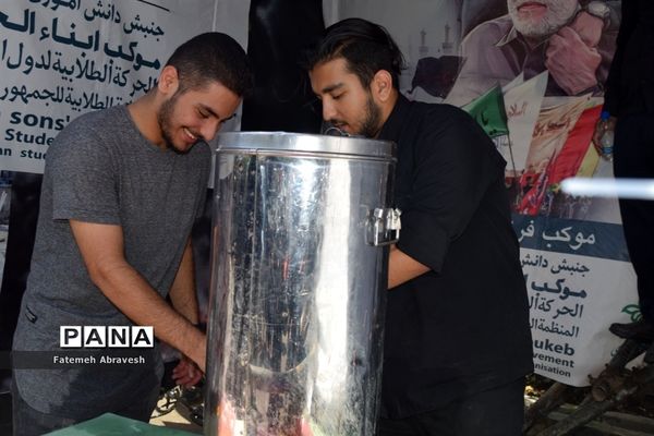 برپایی موکب فرزندان حاج قاسم در مسیر پیاده‌روی جاماندگان اربعین