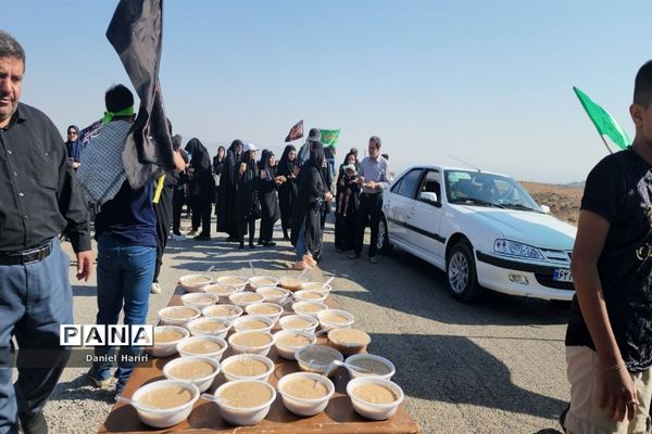 پیاده‌روی جاماندگان اربعین روستای حسن‌آباد نایین