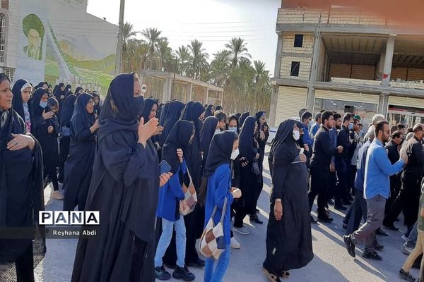 پیاده‌روی جاماندگان اربعین در اهرم تنگستان