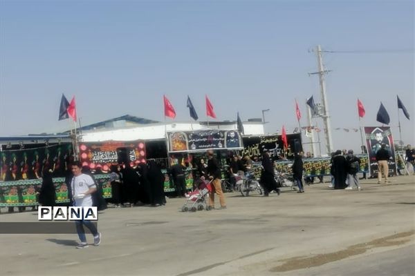 پیاده‌روی جاماندگان اربعین حسینی در شهرستان خرامه استان فارس