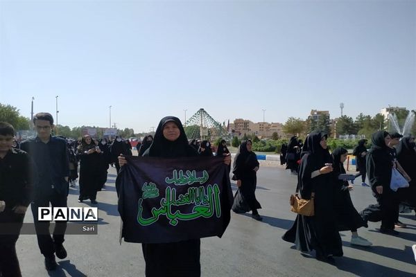 پیاده‌روی جاماندگان اربعین در شهرستان شاهین شهر