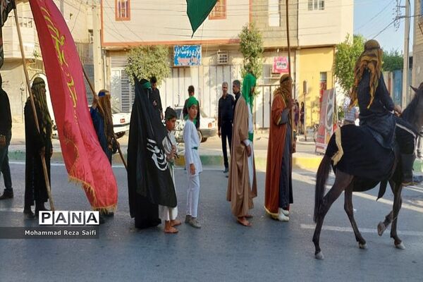 پیاده‌‌روی جاماندگان اربعین حسینی در گناوه