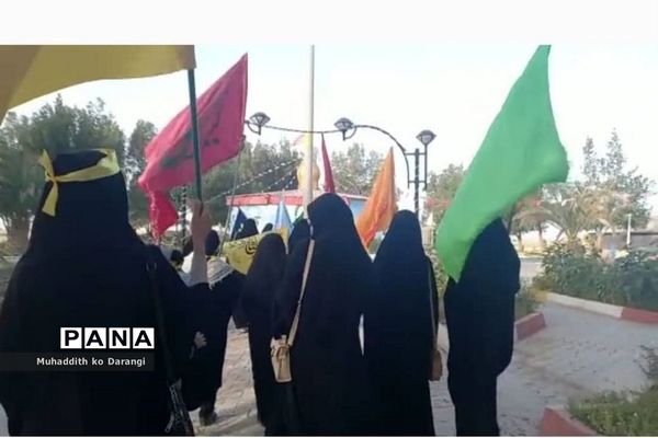 موکب سازمان دانش‌آموزی در پیاده‌روی جاماندگان اربعین حسینی در کاکی