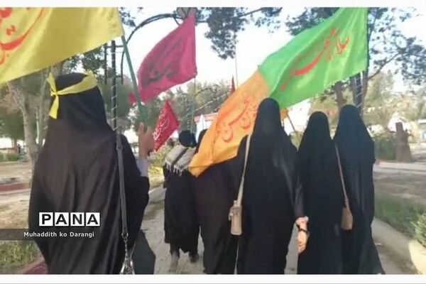 موکب سازمان دانش‌آموزی در پیاده‌روی جاماندگان اربعین حسینی در کاکی