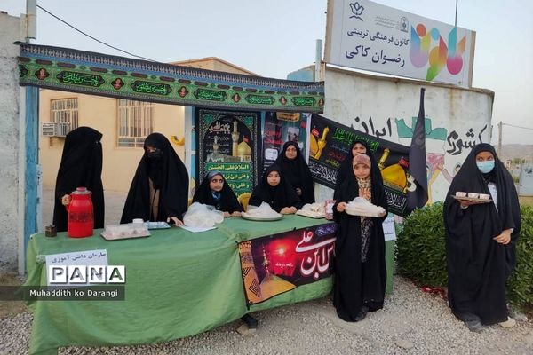 موکب سازمان دانش‌آموزی در پیاده‌روی جاماندگان اربعین حسینی در کاکی