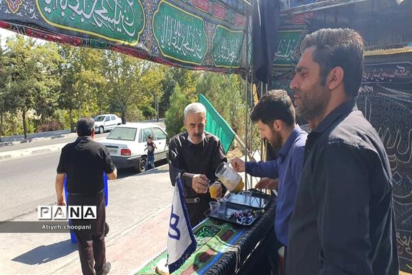 پذیرایی موکب‌های کانون فرهنگی تربیتی قدس از جاماندگان زیارت حرم سید الشهداء