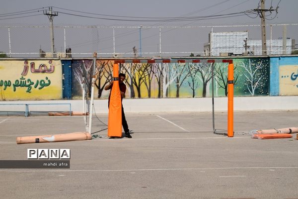 مانور بازگشایی مدارس در شهرستان بهبهان استان خوزستان