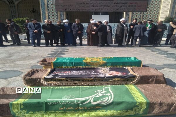 مراسم خاکسپاری معاون پرورشی ناحیه ۳ مشهد مقدس