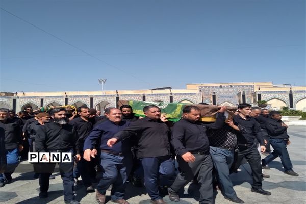 مراسم خاکسپاری معاون پرورشی ناحیه ۳ مشهد مقدس